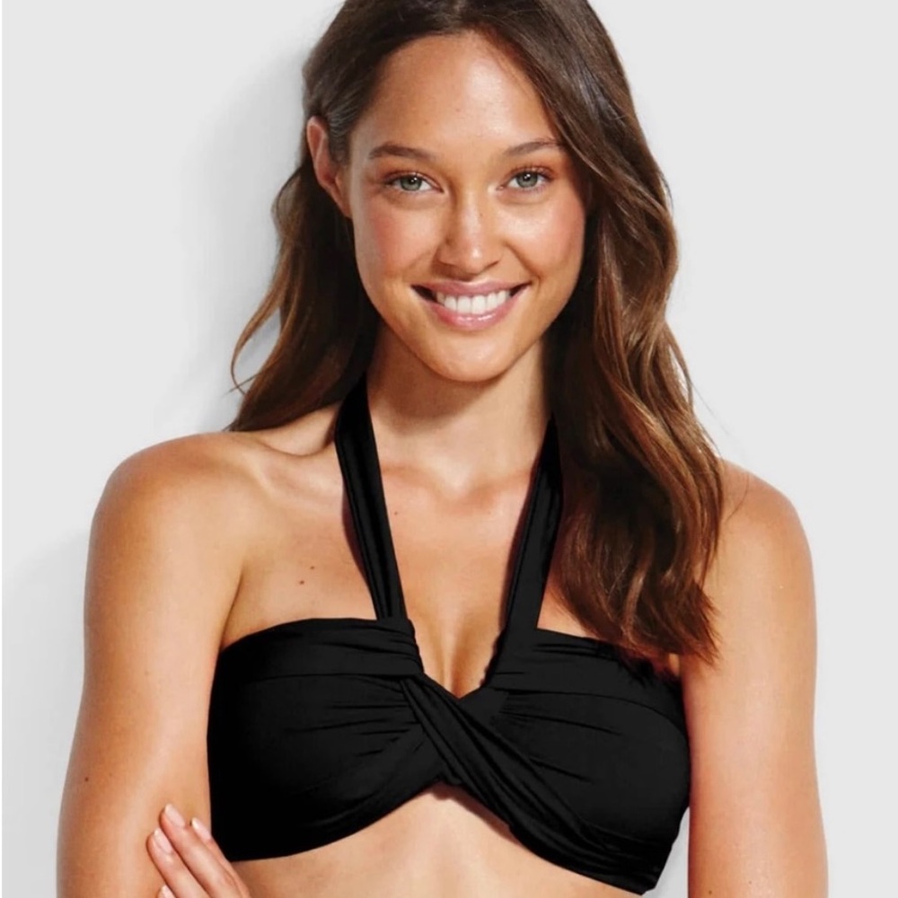 Seafolly Australia bandeau halter bikini top size 8